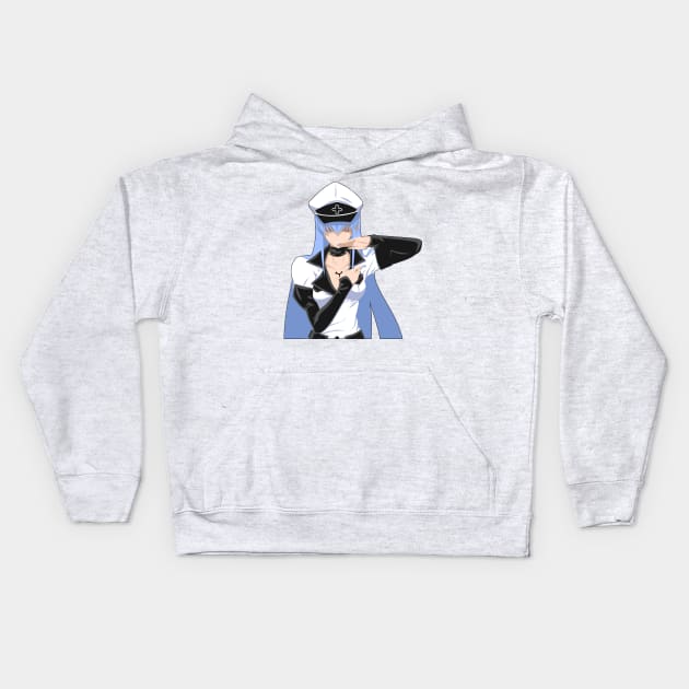 Akame Ga Kill | Esdeath Kids Hoodie by ziaaarts